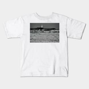 Winter storm in the North Sea Kids T-Shirt